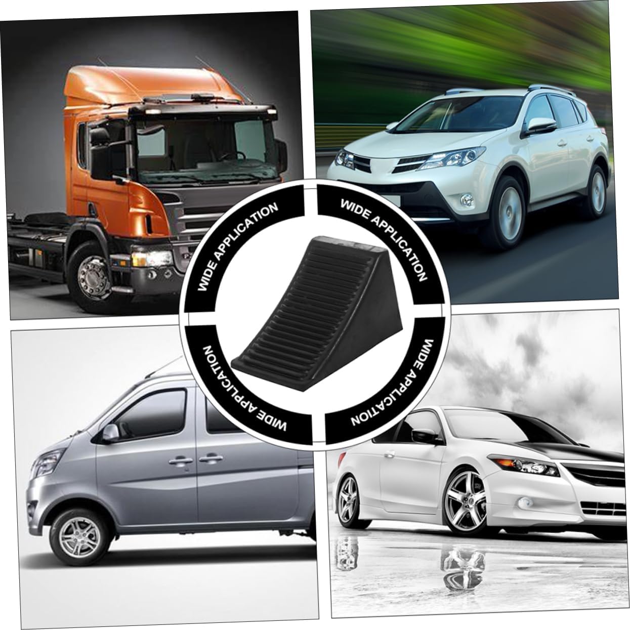 2pcs Wheel Chocks Rv Wheel Stabilizer Trailer Wheel Chocks Rubber Chocks for Rv and Travel Trailer