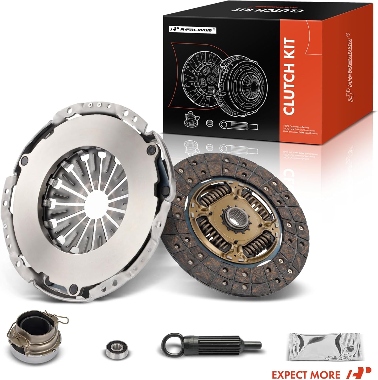 A-Premium Transmission Clutch Kit Set Compatible with Toyota Tacoma 1995-2004, 4Runner 1996-2000, T100 1994-1998, 2.7L, Replace# L16090, 625 3010 77