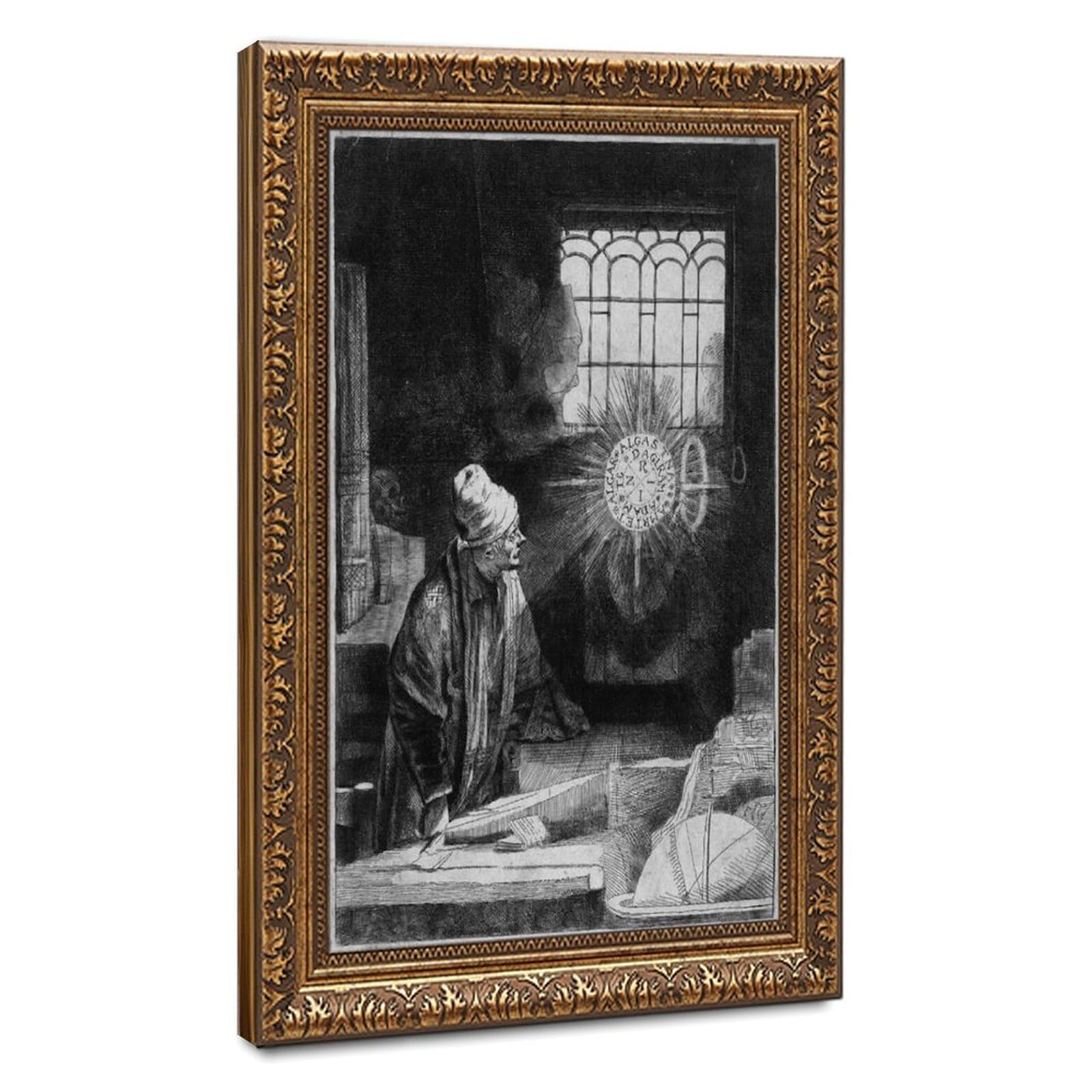 Docteur Faust Rembrandt impression sur toile cadre suspendu - 8