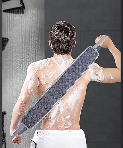 Miniatura 6 de Juego de esponja exfoliante y exfoliante para la ducha, esponja suave y gruesa para la espalda, exfoliante de ducha de baño para hombres y mujeres,