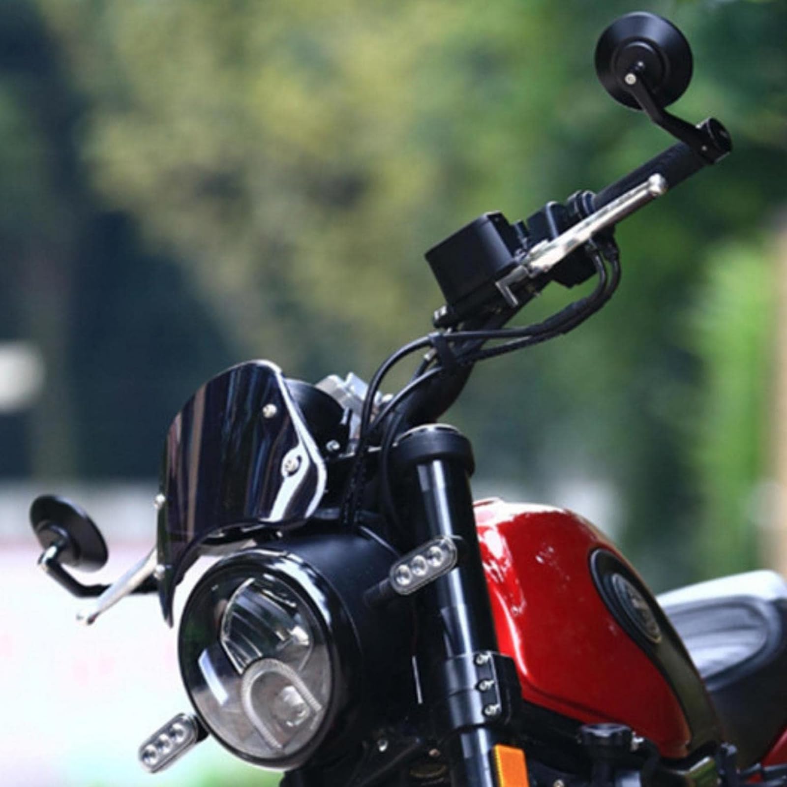 MT-09等　バーエンドミラーセット Amazon | 汎用バイクミラー バーエンドミラー CNC ミラー 適合