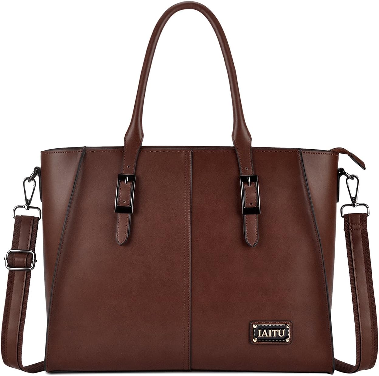 Laptop Tote Bag,Designer Laptop Bags for Women Professional Briefcase Large Work Tote Bag,Coffee