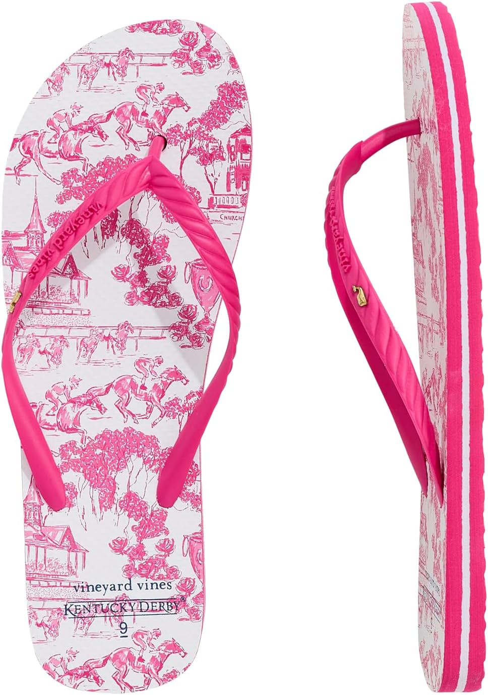 vineyard vines womens Kd26 Printed Flip Flops