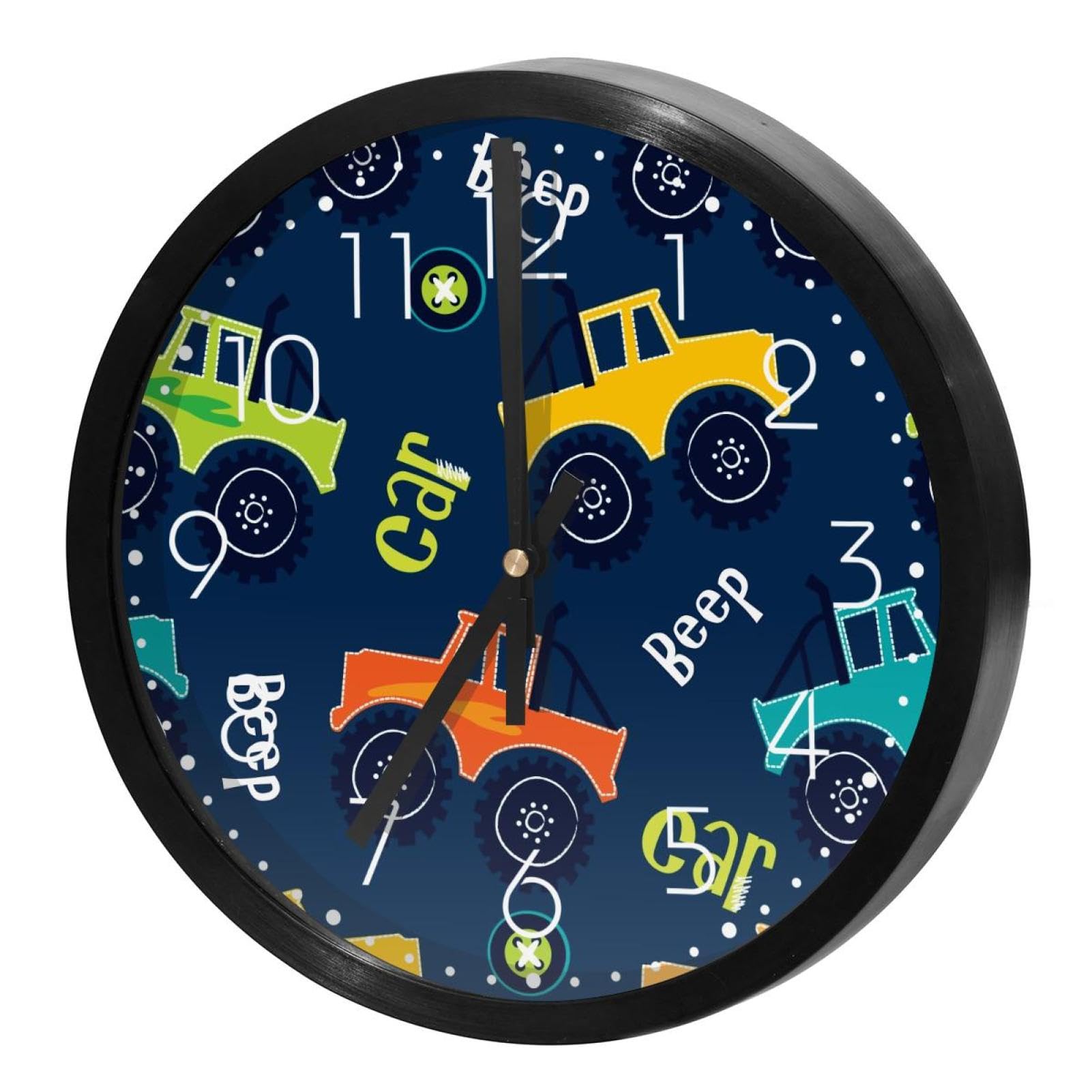 Horloge quartz sans tic-tac ronde et silencieuse à piles