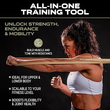 Battle Bands Resistance Bands Pull Up Assistance Bands & Stretch Bands for Exercise Heavy Duty Workout Resistance Bands Set for Strength Training, Powerlifting, Home Gym & Stretching Men & Women