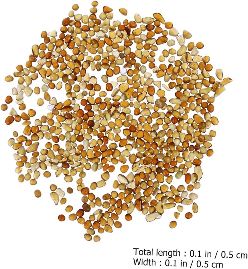 Aquarium Gravel and Terrarium Gravel 500g Set – Natural Colored Glass Pebbles in China Red and Amber, Bulk Decorative Substrate for Fish Tanks, Freshwater Aquariums, and Garden