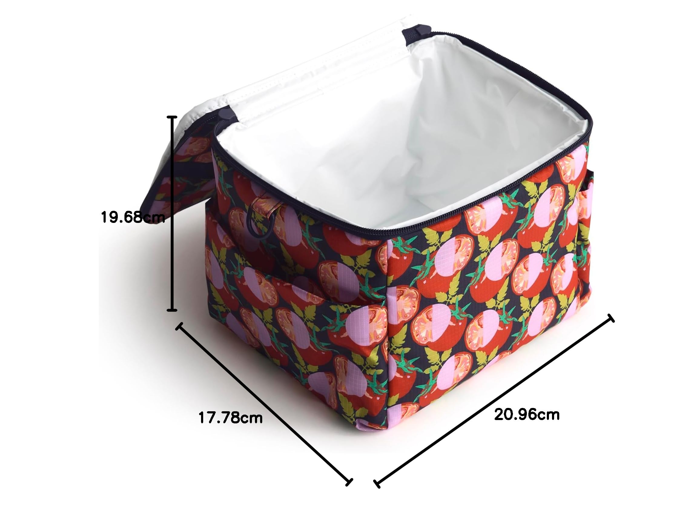 Vera Bradley Ripstop - Borsa termica per il pranzo, pomodori a fette