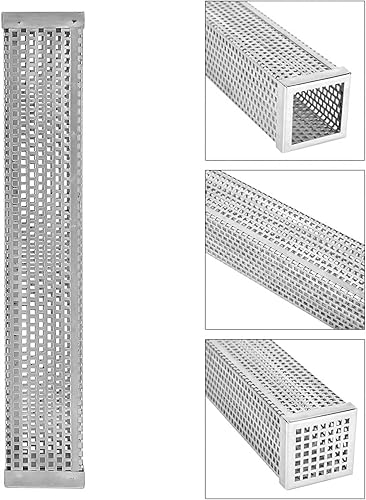 Miniatura 6 de gvhhol Tubo de ahumador de pellets de alta calidad, acero inoxidable de 12 pulgadas, ahumador de madera para barbacoa, fpara cualquier parrilla o
