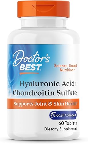 Doctor 's Best mejor ácido hialurónico con Chondroitin Sulfato, 60, 1, 1
