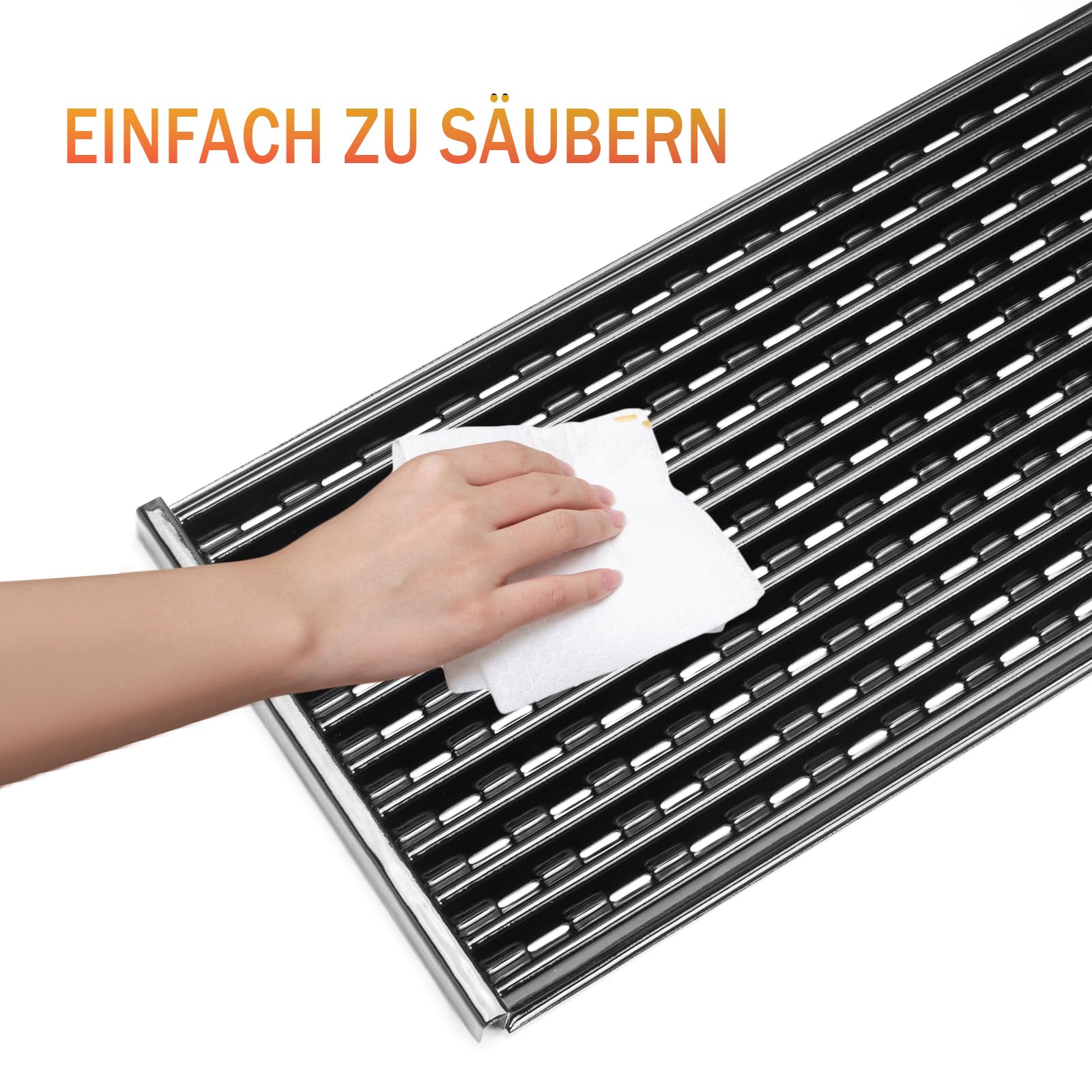 Charbroil Grillrost 43,2cm für Performance TRU Infrared 3 Brenner 450 Gasgrill, 3er Set Porzellan-Stahl Ersatzroste