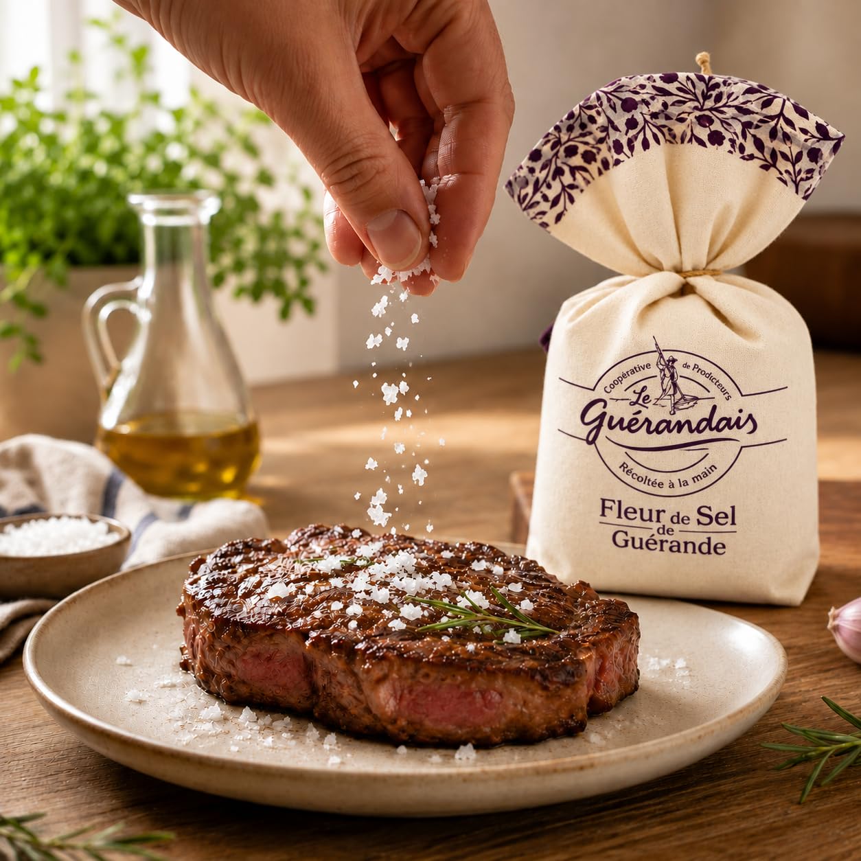 Fleur de sel de Guérande toile 250 gr : Amazon.fr: Epicerie