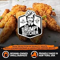 Vista 7 de Grumpy Butcher Pechugas de pollo empanadas tiernas, 5 libras (paquete de 1) - Pechugas de pollo naturales listas para cocinar - Pollo de raza