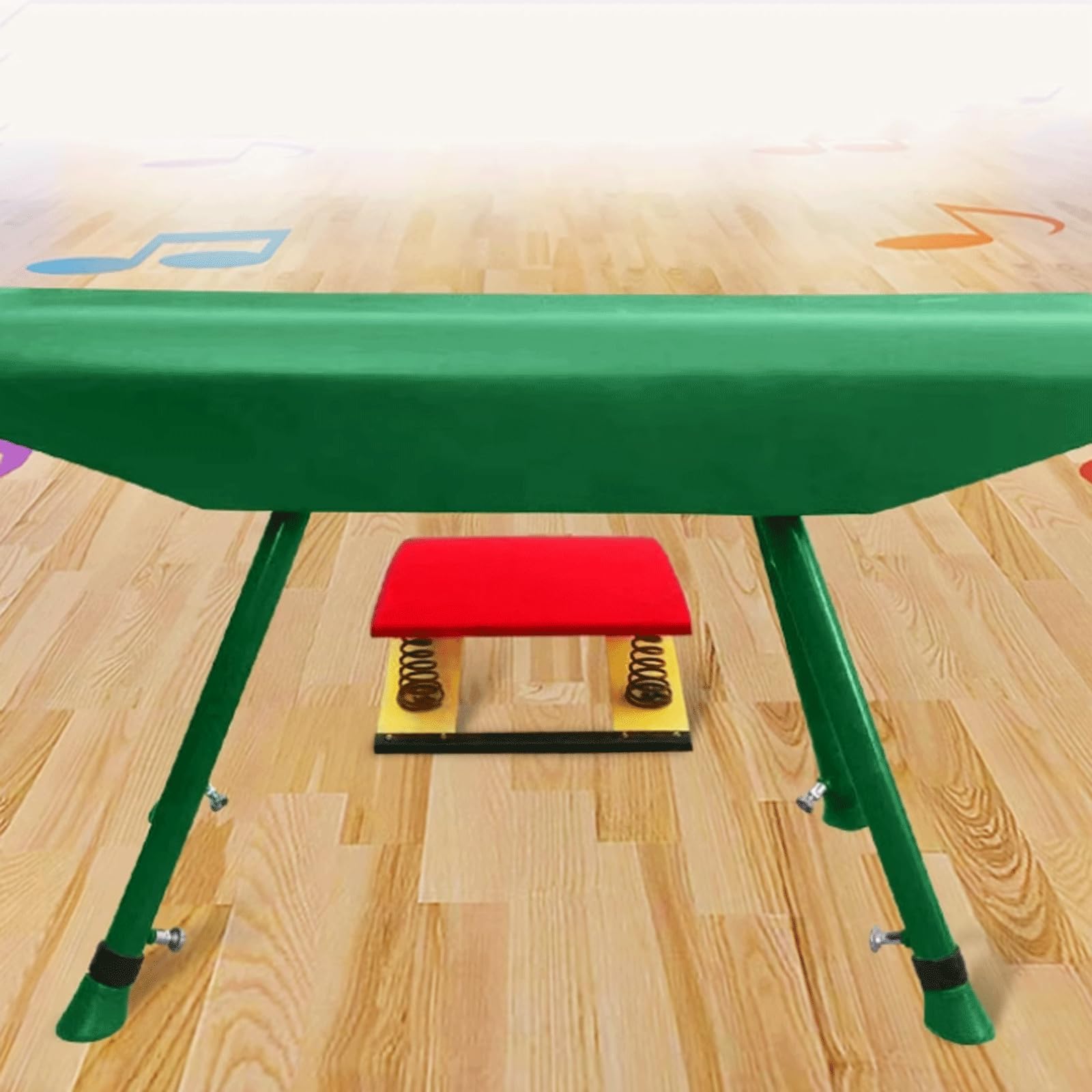 Trampolino per Ginnastica Curvo Resistente con Trampolino per Saltare, nessun Cuscinetto di deformazione per Il seminterrato del Bar della Palestra Domestica della Scuola Allenamento