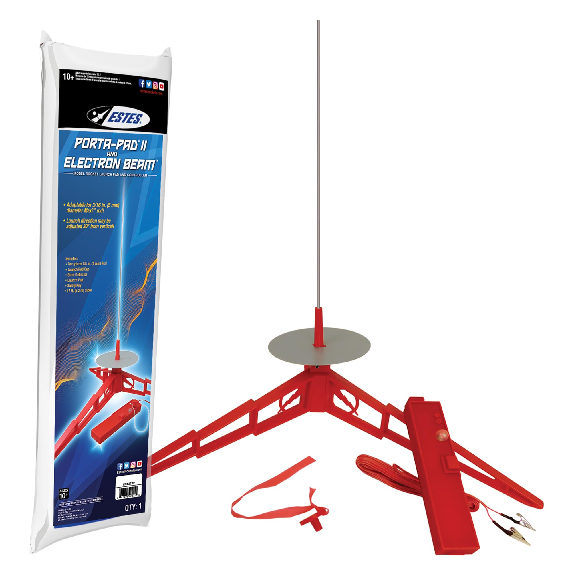 Amazon.com: Estes 2222 Porta-Pad II Launch Pad and Electron Beam