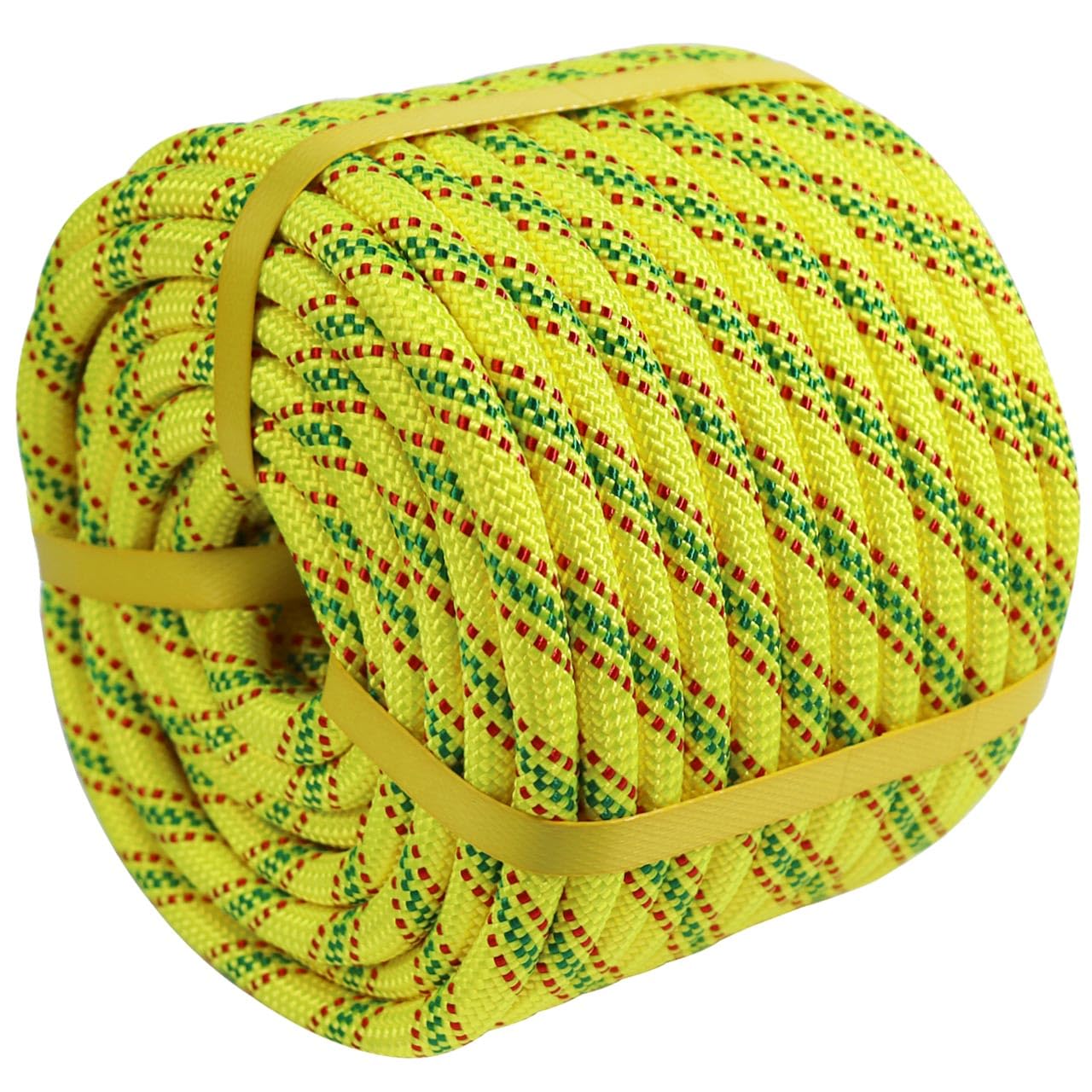 CRAYZA Double Braided Polyester Rope (1/2 in x 200 ft) Strong Arborist Rigging Rope 48 Strands
