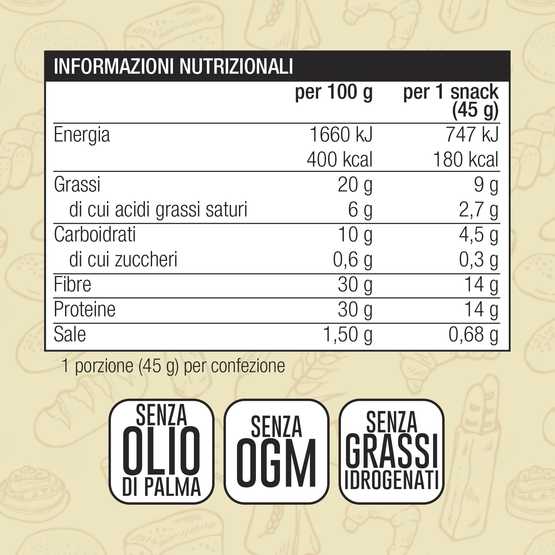 Crackers Proteici 8 Snack Salati Monoporzione Da 45g Gusto Rosmarino EatPro 30% Proteine, 10% Carboidrati, Keto Diet Snack Proteici Cibo Proteico, Crackers Salati E Croccanti