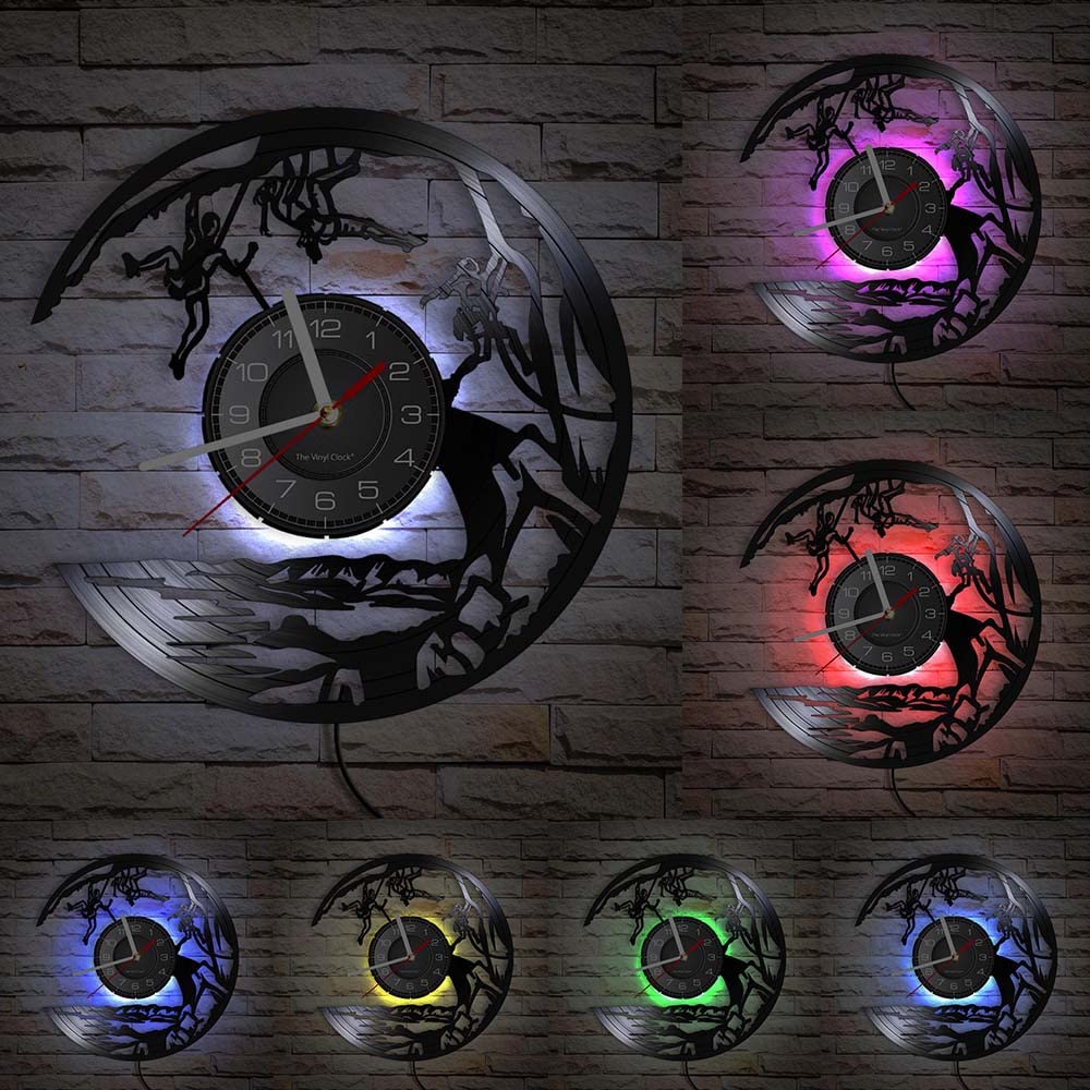 Horloge murale d'escalade lumineuse : finis les bruits de tic-tac la nuit