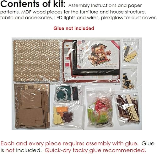 Miniatura 2 de Cool Beans Boutique Kit de casa de muñecas en miniatura Tienda de sushi japonesa de madera (tienda de sushi japonesa)