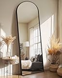 Delma Arched Mirror Full Length,Standing Mirror Full Body,Large Floor with Stand for Wall Entryway Door Bedroom Bathroom Living Room