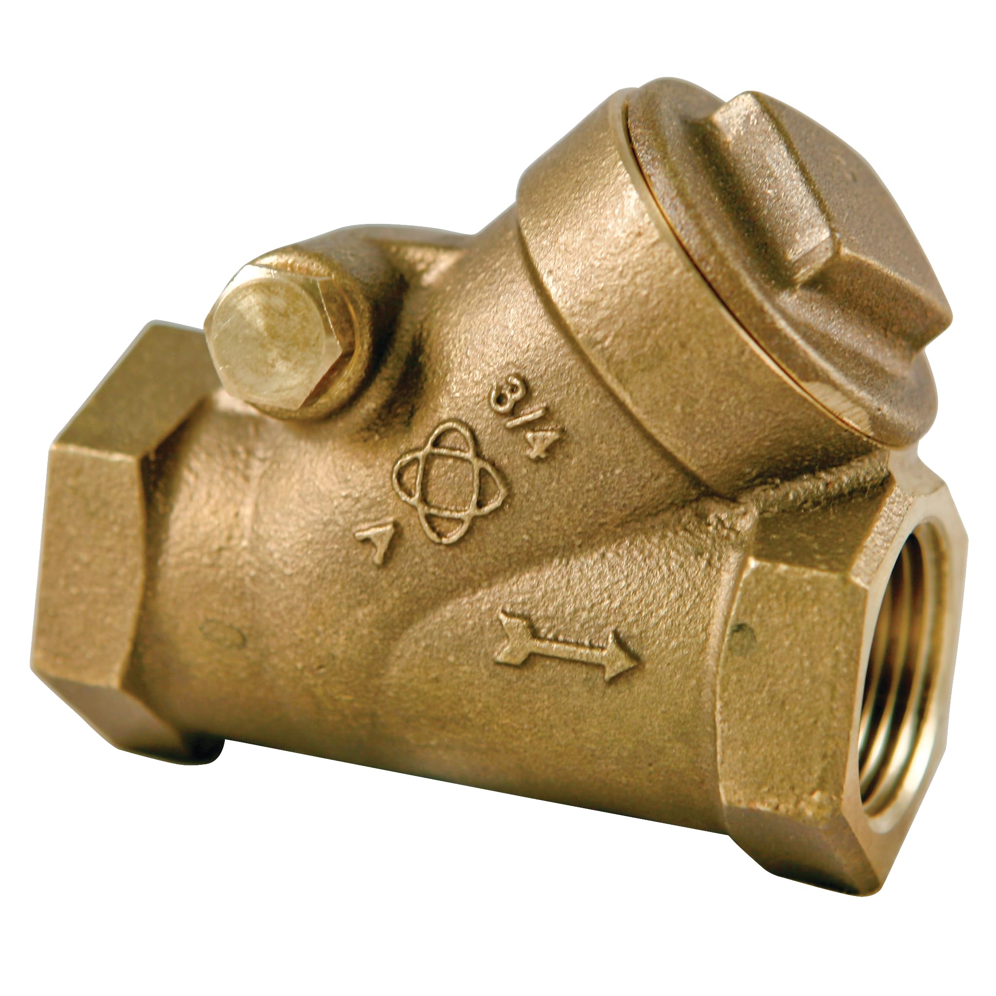 NIBCO Fig No T-413-Y-LF, 2 in. LF Bronze Check Valve, Threaded