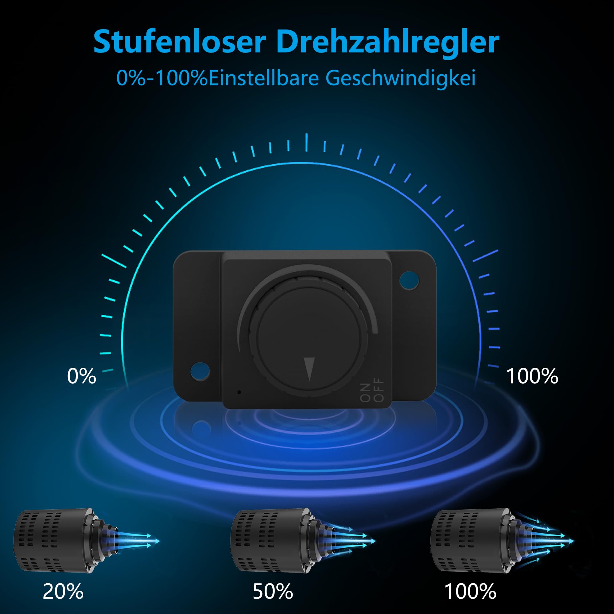 Growbox Komplettset, Aktivkohlefilter Grow Ventilator Set 2-in-1 Abluft Rohrventilator 100mm Aktivkohlefilter Grow Lüfter Set mit Drehzahlregler Belüftungssystem für Growbox, Growzelt