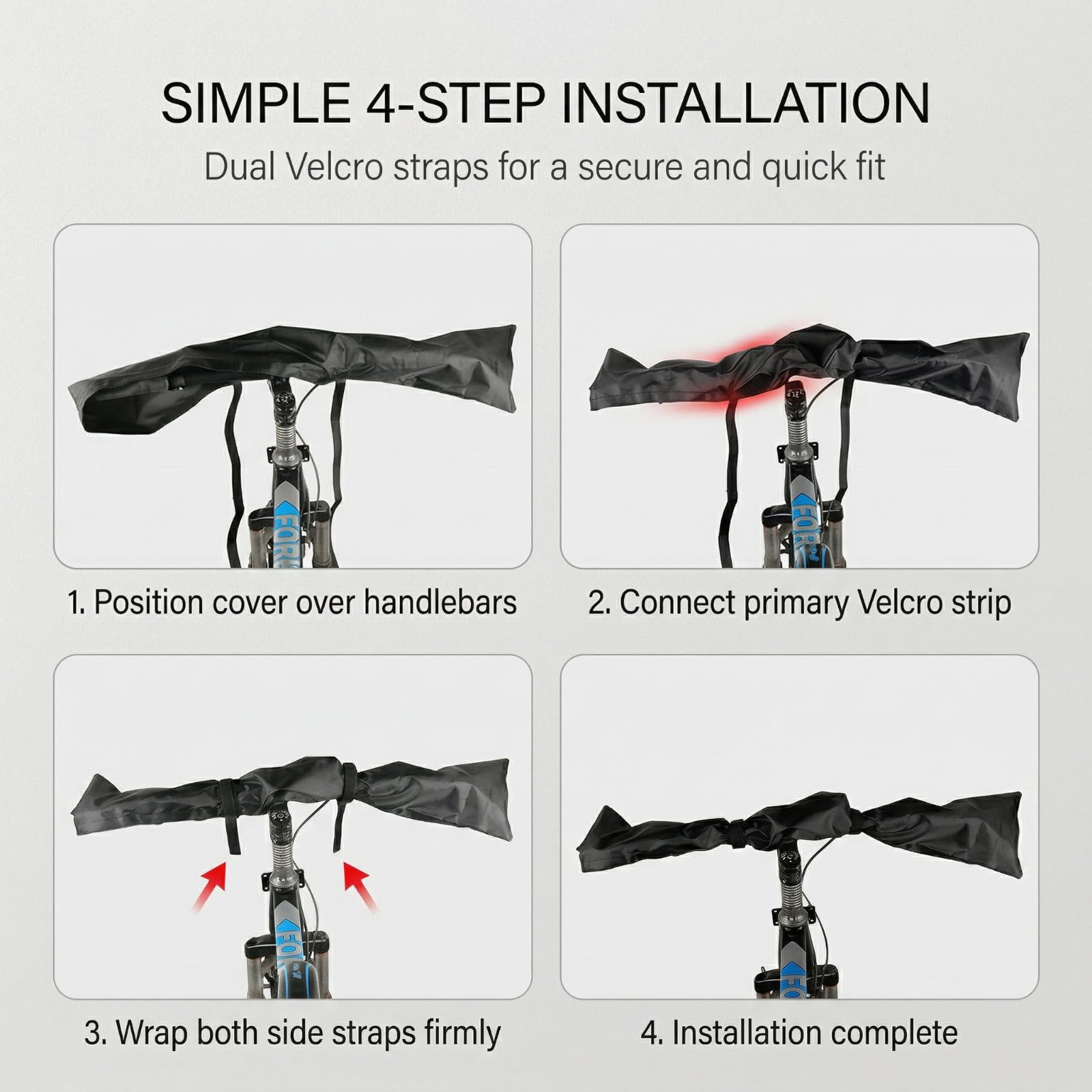 ARYIMYDP Copertura Protettiva Universale per Manubrio Ebike, 1 Pezzo, Impermeabile, Resistente all'Umidità e Antipolvere, Protezione per il Trasporto e Invernale, Accessori per Biciclette