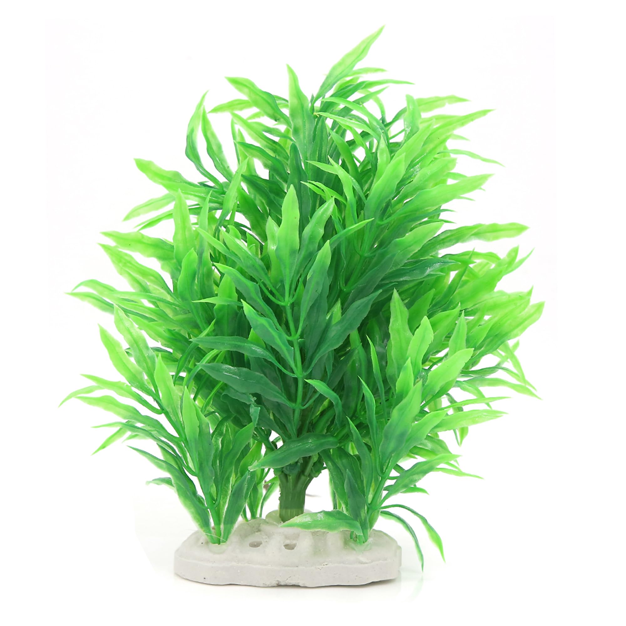 CAPASTEC Aquarium Decoration,Plastic Artificial Plant Decoration for Aquarium Fish Tank 7.87Inch (Green)