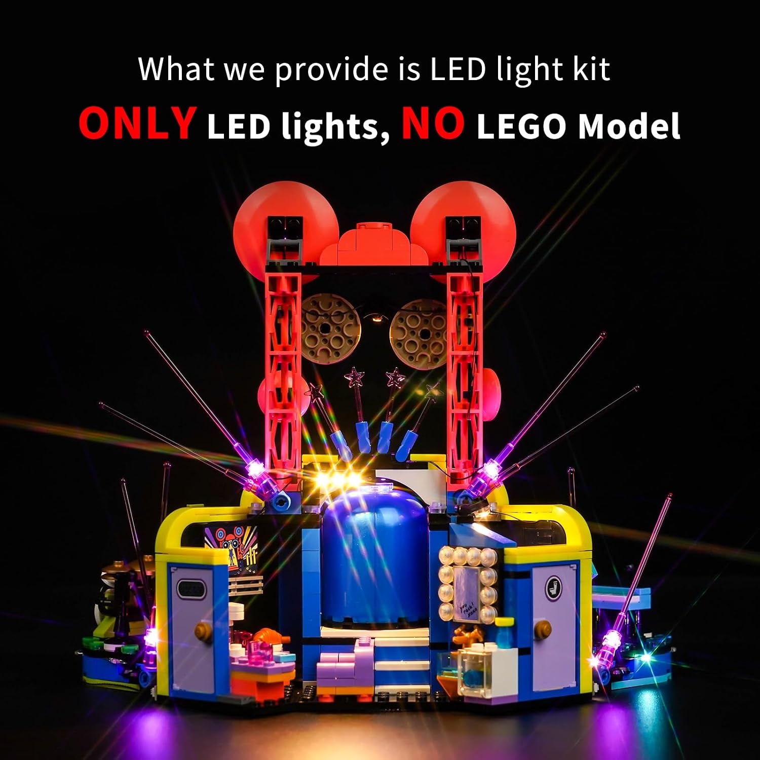 LED Light Kit Compatible with 42616 Heartlake City Music Talent Show, Light Kit ONLY, The Model is NOT Included (Standard)