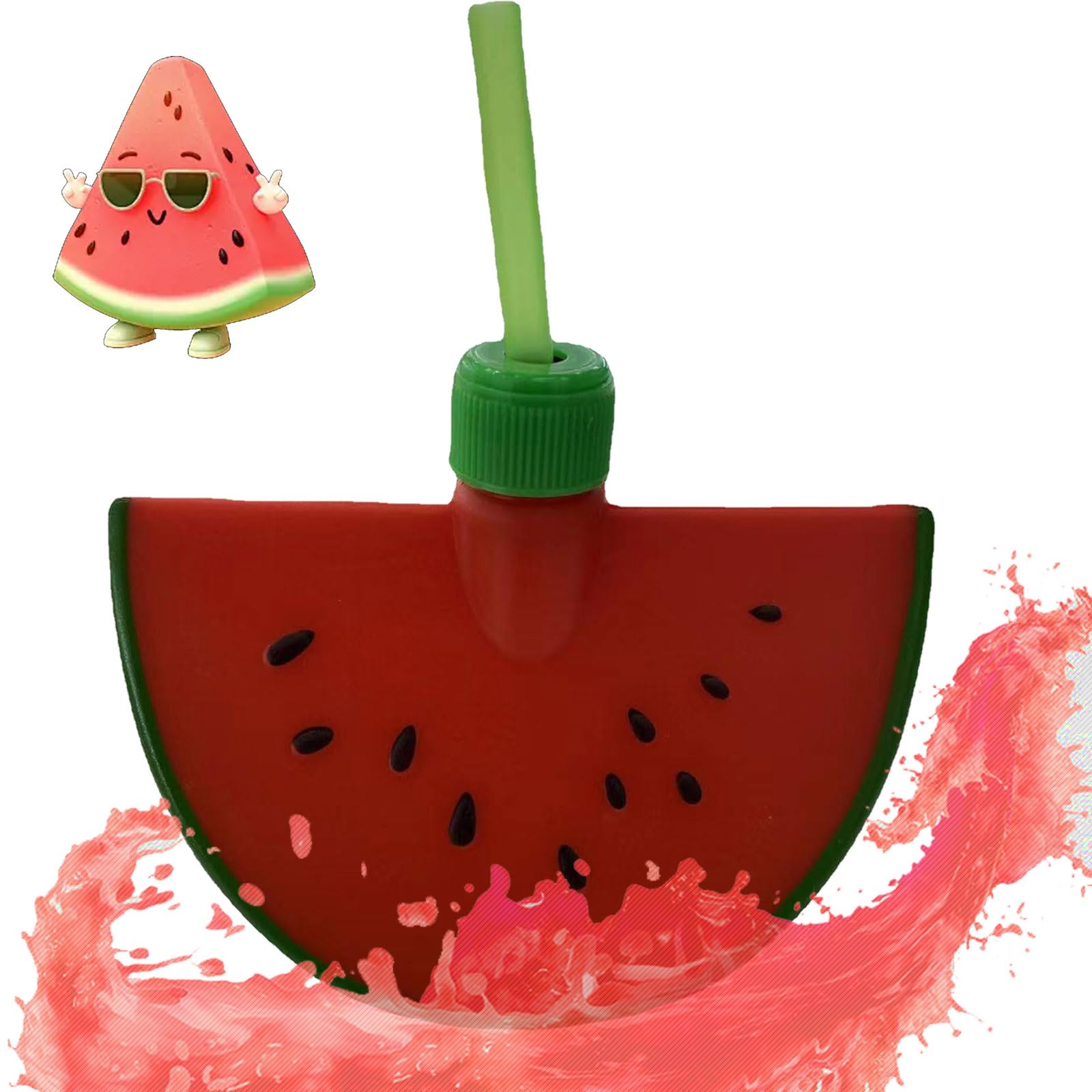 Amazon.com | ZXNLZX Watermelon Drinking Cup with Straw, 24 oz