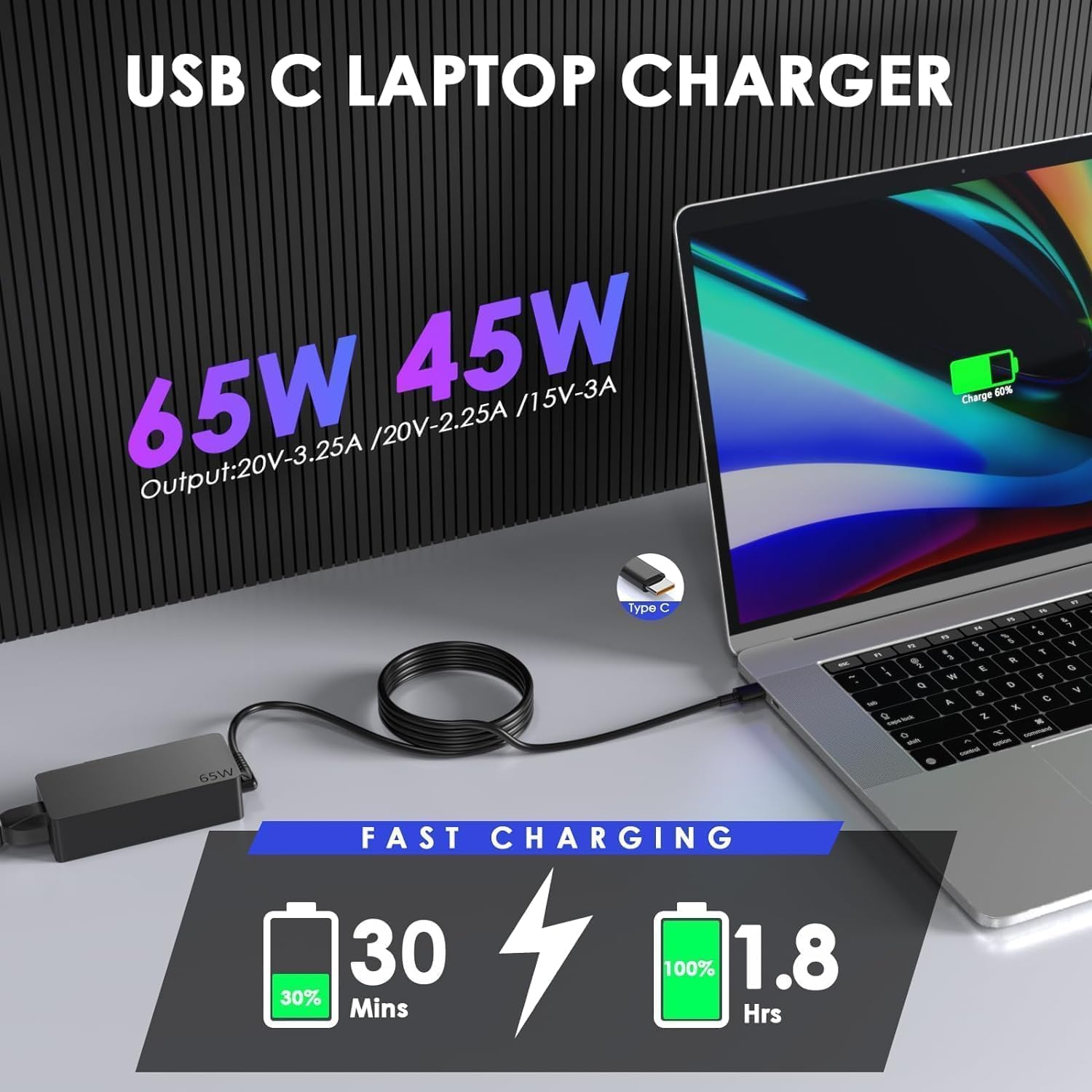 65W USB C Laptop Charger for Lenovo ThinkPad - Buy Now! -3 65W USB C Laptop Charger for Lenovo ThinkPad - Buy Now! -3