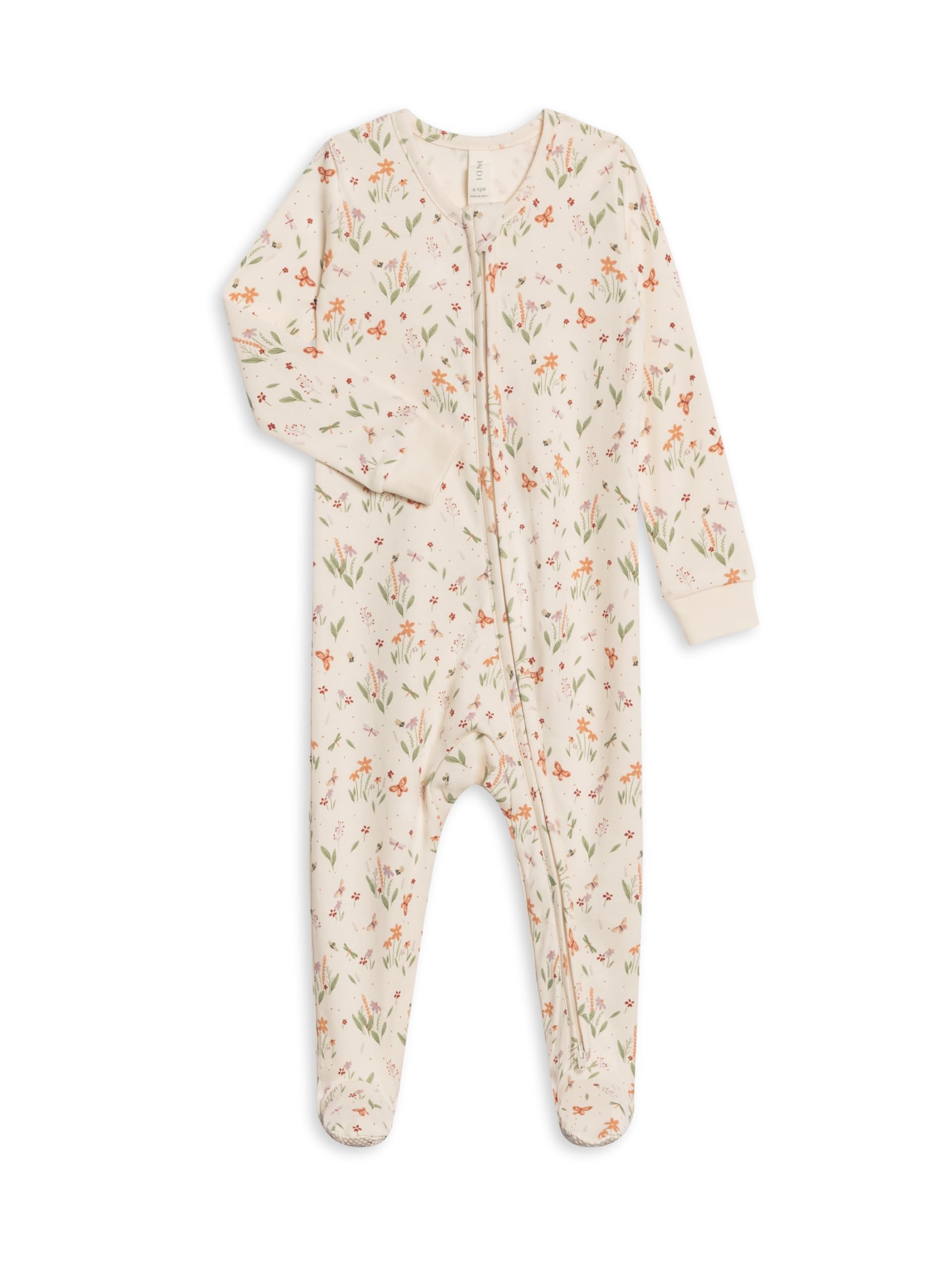 Colored Organics Baby Zip-Up Footed Sleeper with 2-Way Zipper - Organic Cotton Pajamas