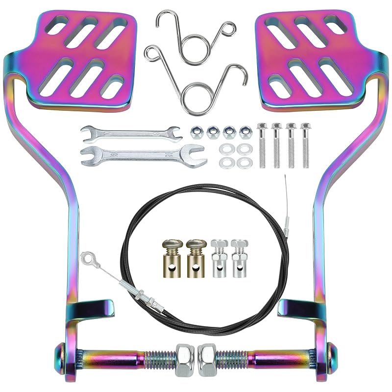 Kit de Pedais para Go-Kart com Freio, Acelerador e Cabo de 180 cm CILOYU, Colorido