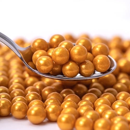 Perlas de Azúcar - Oro Perlado 0.315in - 4 oz