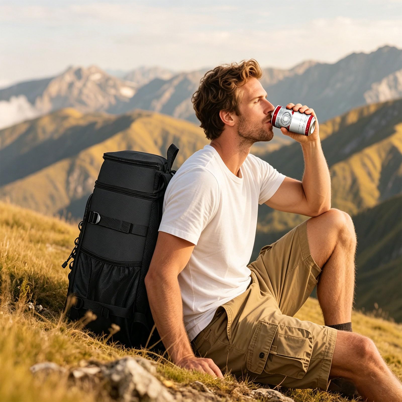 Starke 40L wasserdichte Isoliertasche für Camping mit 12-Stunden-Eisspeicherung und eingebautem Flaschenöffner Wandern Kühlaufbewahrungstasche
