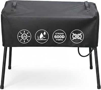 QuliMetal Patio Cover for Camp Chef 3 Burner Stove Including Model SPG90b PRO90 Tundra TB90LWG SPG90B TB90LW TB90LWG15, Grill Cover for Camp Chef pro 90X, Heavy Duty, 600D