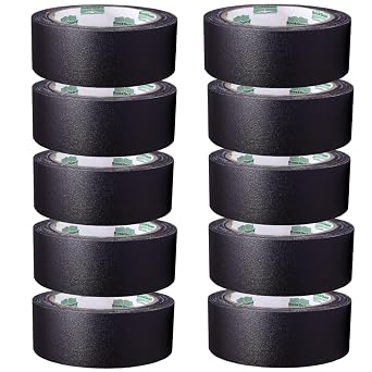 BookGuard 2 Inch Black Book Repair Tape 15 Yard Roll, Case of 10
