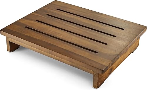 Vista 20 de Holana Taburete de madera de 6.5 pulgadas para adultos (no requiere montaje): 500 libras taburetes de un solo paso para elevador de cama alta - Negro