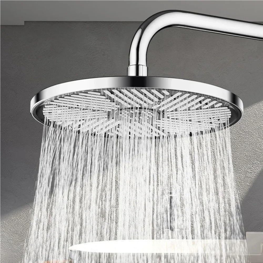 Wysokociśnieniowa głowica prysznicowa oszczędzająca wodę górna bateria prysznicowa do domu akcesoria łazienkowe 25 cm duży panel deszczownica głowica prysznicowa (czarna)