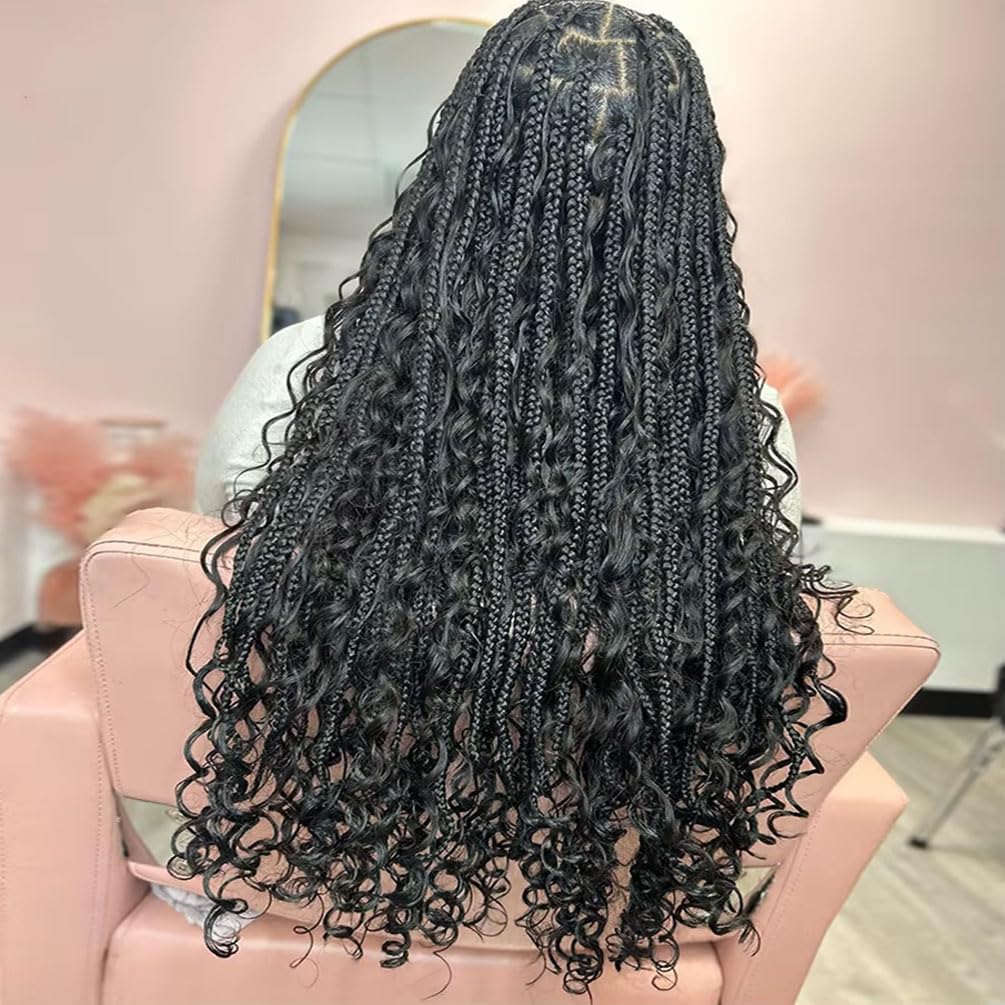 VIPbeauty Boho Human Braiding Hair Burmese Curly Bulk Human Hair Extensions For Kids/Friend For Bohemian Knotless Braids No Weft 20Inch 1Bundle/Lot 100g/1Bundle 1B Natural Black Salon-Quality