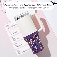 Vista 69 de Botas de silicona para Stanley, protector inferior de copa, accesorios para Stanley Quencher H2.0 FlowState Tumbler 20oz/20oz/30oz/Stanley Adventure