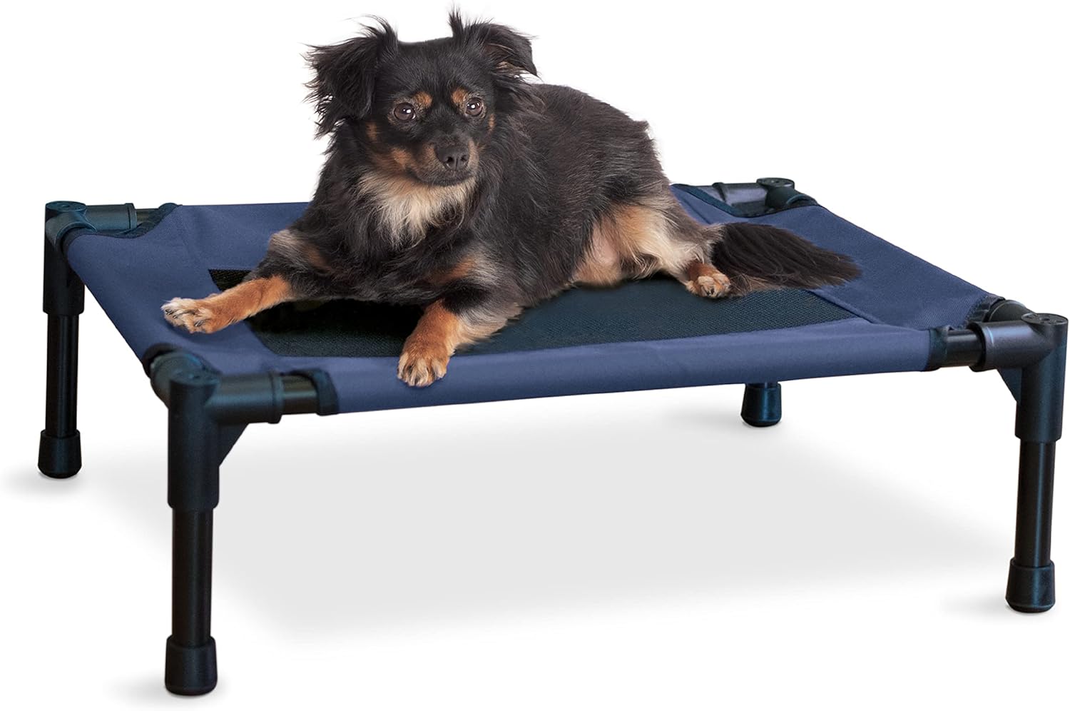 K&H Pet Products Elevated Dog Bed Cot – Small Blue/Black Mesh 22″x17″x7″ K&H Pet Products Elevated Dog Bed Cot – Small Blue/Black Mesh 22″x17″x7″