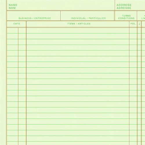 Miniatura 2 de Rediform Hojas adicionales para carpeta de libro mayor de 4 anillas, 5 x 8.5 pulgadas, 100 por paquete (14-055)