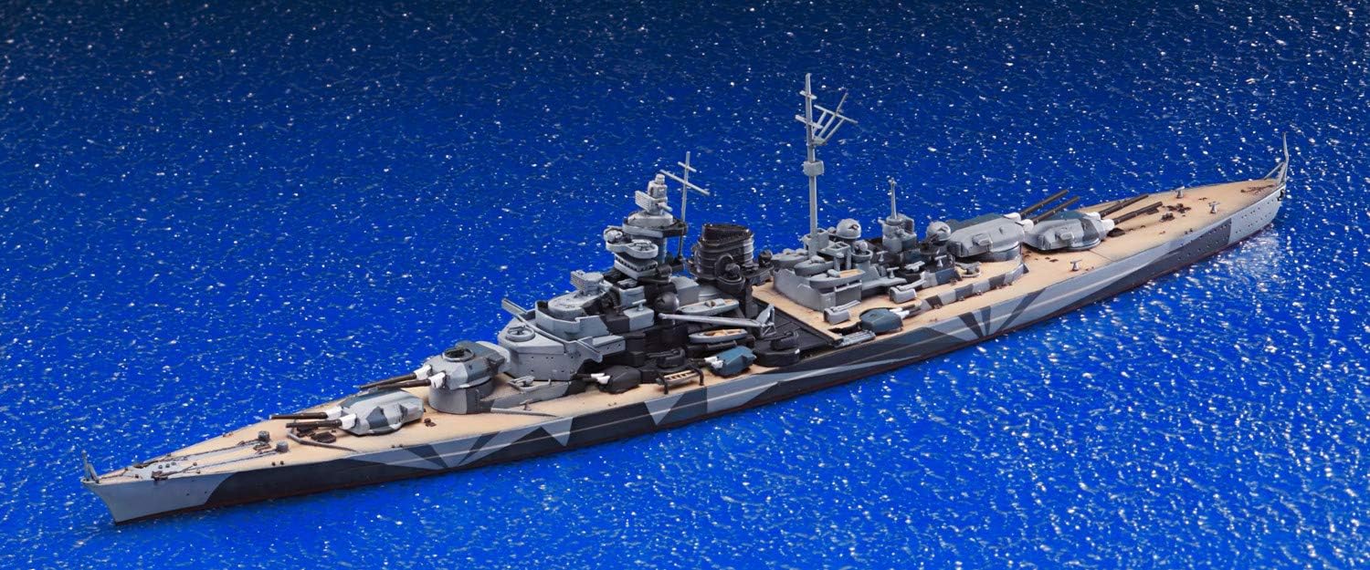 Amazon Com Aoshima 1 700 Wwii German Battleship Tirpitz Waterline Hull Toys Games