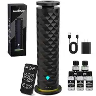 Waterless Scent Diffuser Starter Kit – Remote Control Cold Air Diffuser, 1000 Sq Ft Coverage Color and Ambient Light, Ultra-Quiet Quiet Nebulizing Aromatherapy for Home, Office, Bedroom & Spa