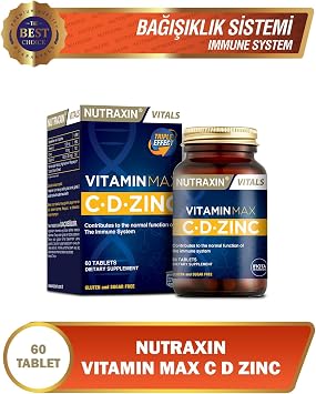 Nutraxin Vitamin Max C-D-Zinc 60 Tablet (2 paketi)