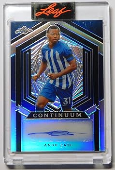 2023 Ansu Fati Signed Metal Continuum Auto 18/31 Soccer