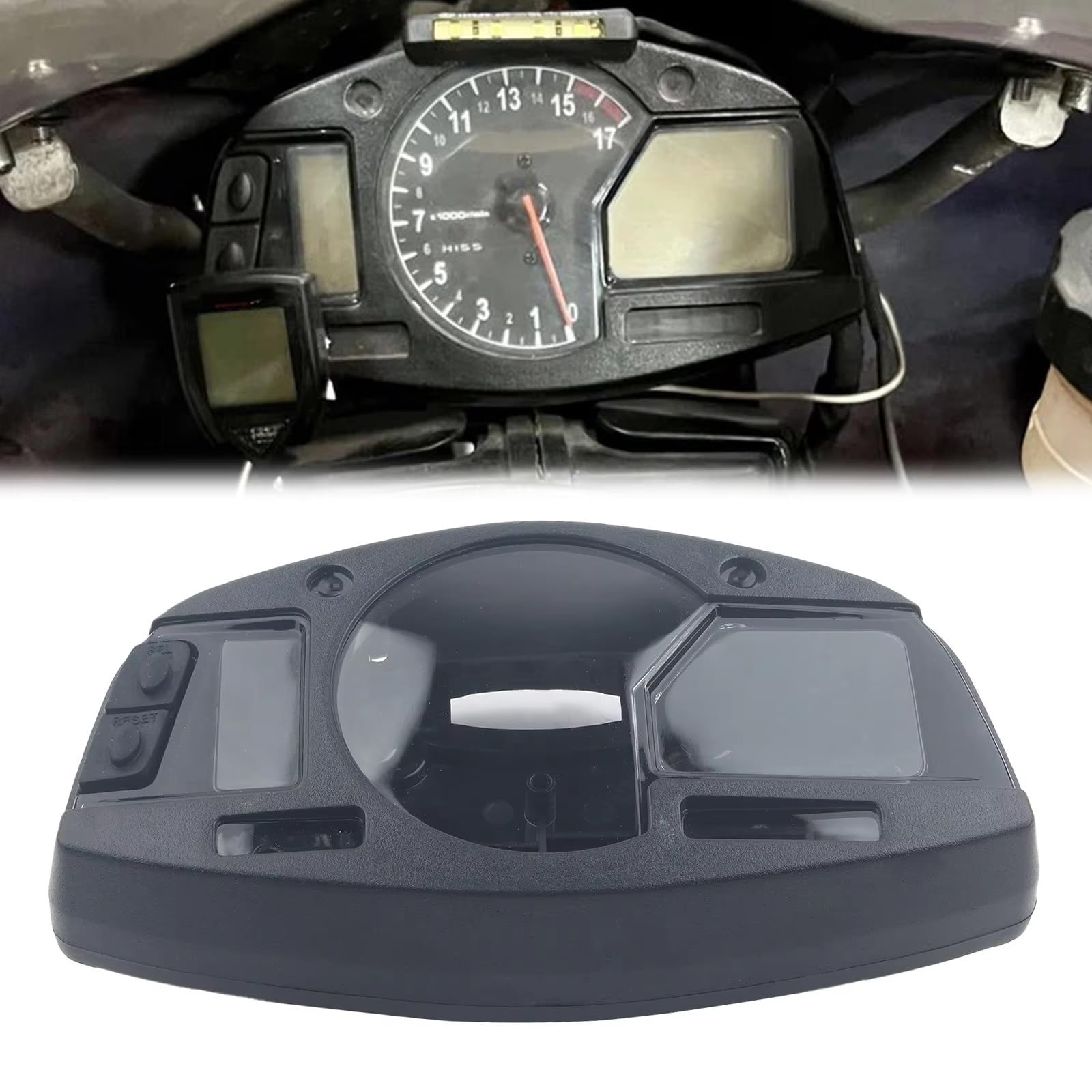 Meter Fall Kompatibel Mit CBR600RR Für F5 2007 2008 2009 2010 2011, Motorrad-Tachometer, Geschwindigkeitsuhr, Instrumentenkoffer