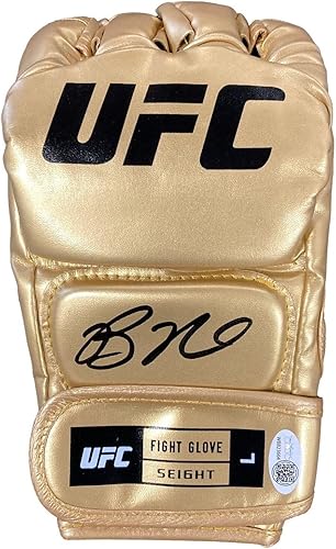 Bo Nickal Signed MMA Gold Fight Glove JSA ITP