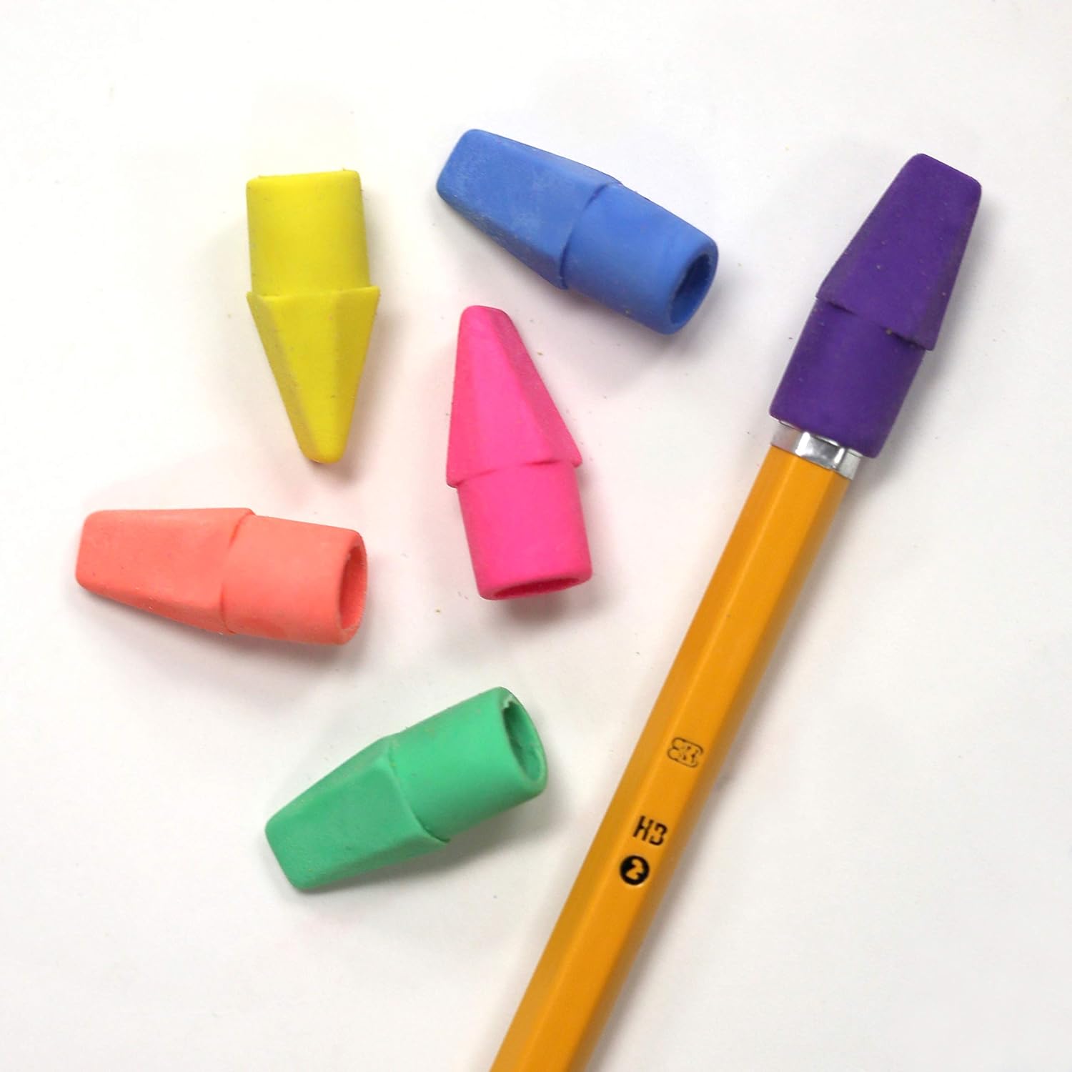 BAZIC Products Pencil #2 HB Pencils, Latex Free Eraser, Wood Free Yellow Unsharpened Pencils for Exam School Office (20/Pack), 72-Packs