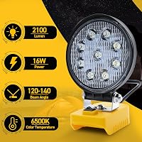 Powtree DeWalt 18V/20V Akkus LED Munkalámpa Reflektor Fényszóró 2